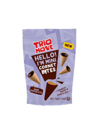 ΜΙΝΙ ΧΩΝΑΚΙΑ ΜΕ ΜΑΥΡΗ ΣΟΚΟΛΑΤΑ 75g