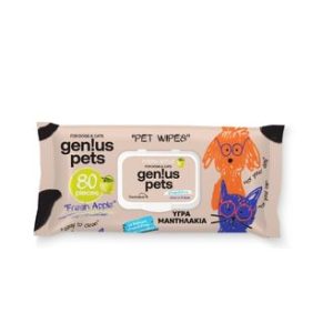 PET WIPES ΜΕ ΧΛΩΡΕΞΙΔΙΝΗ FRESH APPLE